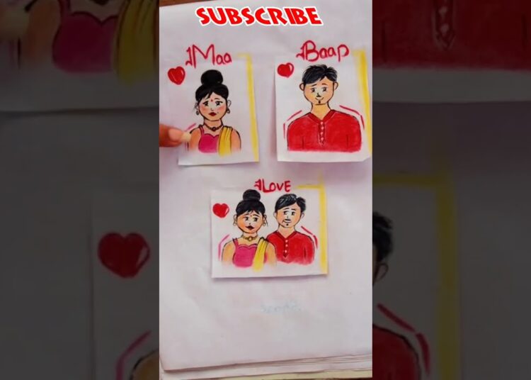 maa papa 🥺💓#art #drawing #artist #funny #ytshorts #shortvideo #trending #shorts