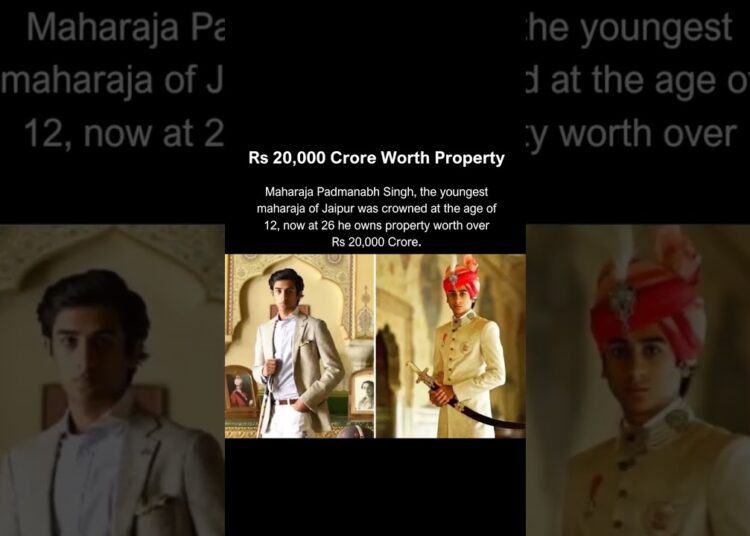 Meet Indiaβs Young Maharaja | Padmanabh Singhβs Modern Royal Legacy π | Jaipur Royalty 2.0 #shorts