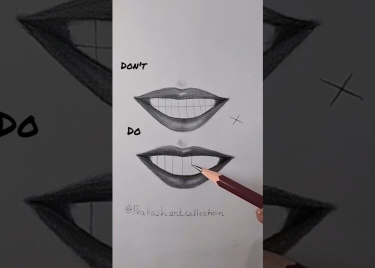 Teeth drawing techniques 🦷😬 ✍️  #art #artist #cartoon #drawing #satisfying #paint #anime #shorts