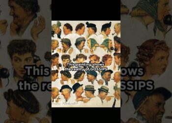 Gossip By Norman Rockwell: The Humorous Side of Gossip #art #artist #painting #artcommentary