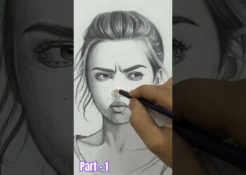 Easy Girl Face Sketch 💆‍♀️ #viral #shorts #art #artist #artwork #sketch #noseart #girlart #pencilart