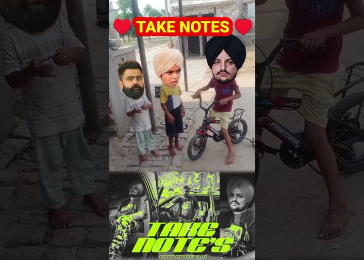 TAKE NOTES (Official Audio) Sidhu Moose Wala | Latest Punjabi Songs 2025#punjabifunnyvideos #funny