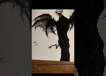 the boiled one grew wings… #art #horror #drawing #shorts