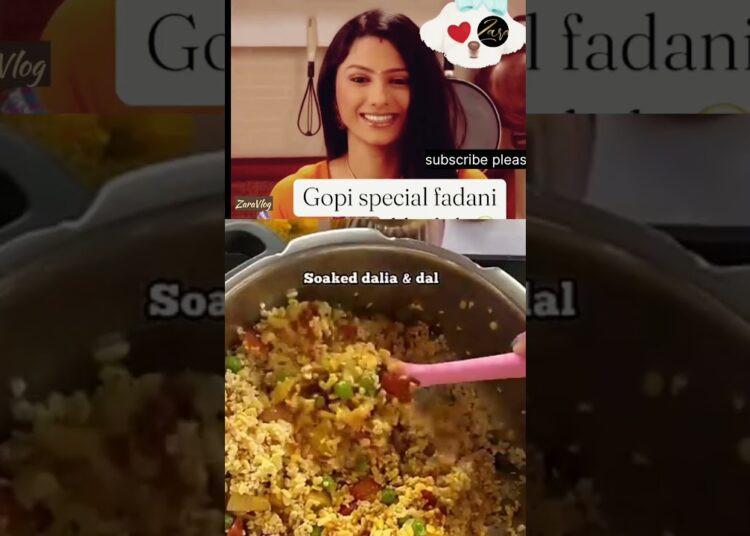 Gopi Special Fadani Khichdi #celebrity #serial #sathnibhanasathiya #fadanikhichdi