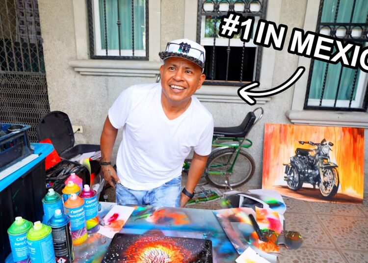 Mexican Spray God Creates GLOW-IN-THE-DARK MacBook Art… 🤯🇲🇽