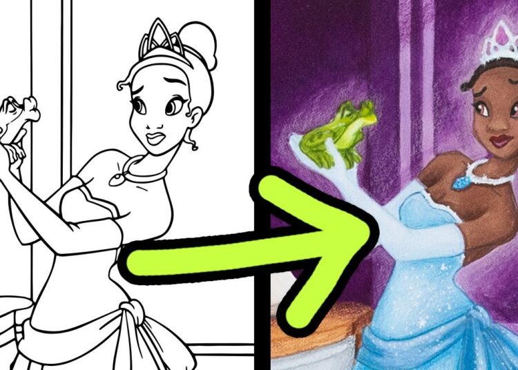 Artist VS ‘CHILDRENS’ Disney Coloring Book