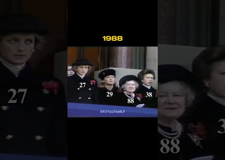 Four iconic women of the royal family in 1988 #royalfamily #princessdiana #queenmother #princessanne