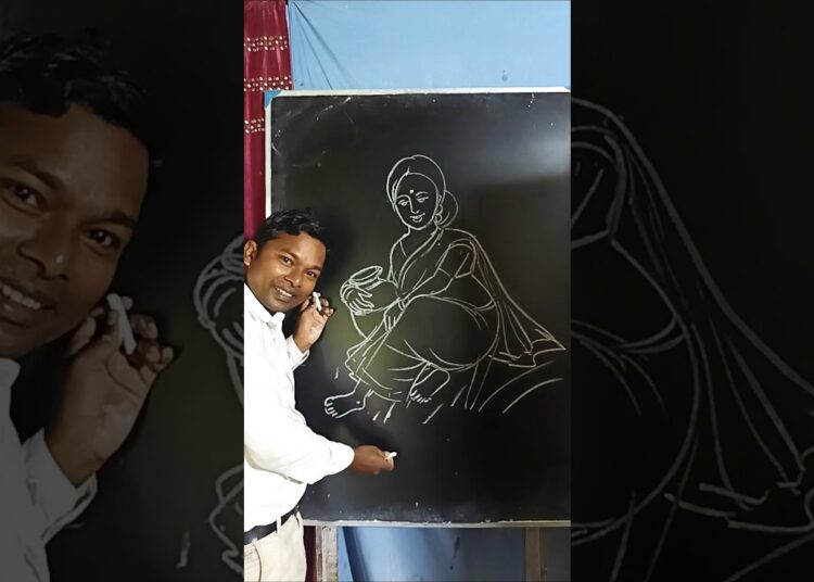 Village Women art #shorts #drawing #artist #viral #subscribe