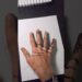 Stained Art with my Hand! ✋🖤 Then Recreated it in Realism! ✍️ #wednesday