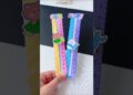 DIY cute paper Ruler📏#shorts #tonniartandcraft #craft #love #art