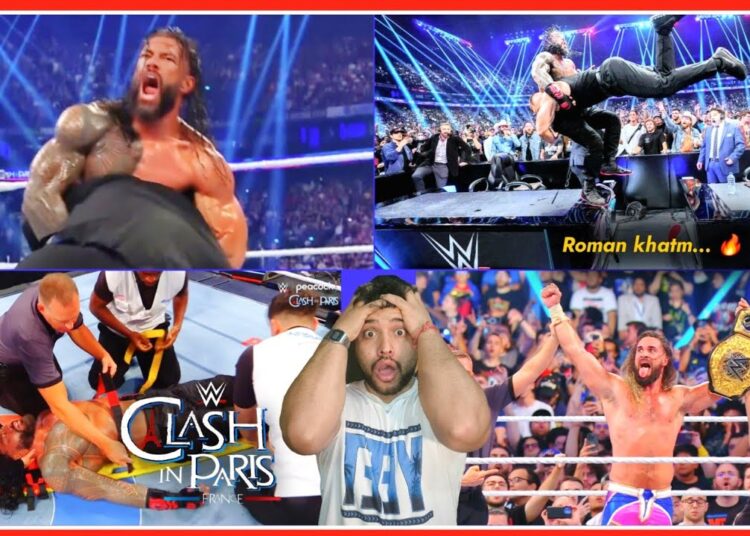 ‘Roman Hospital mein… 🔥’  Bron breakker destroys Roman Reigns! WWE Clash in Paris 2025, Highlights