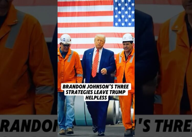 Brandon Johnson’s three strategies leave Trump helpless. #shorts#trump#brandonjohnson#celebrity