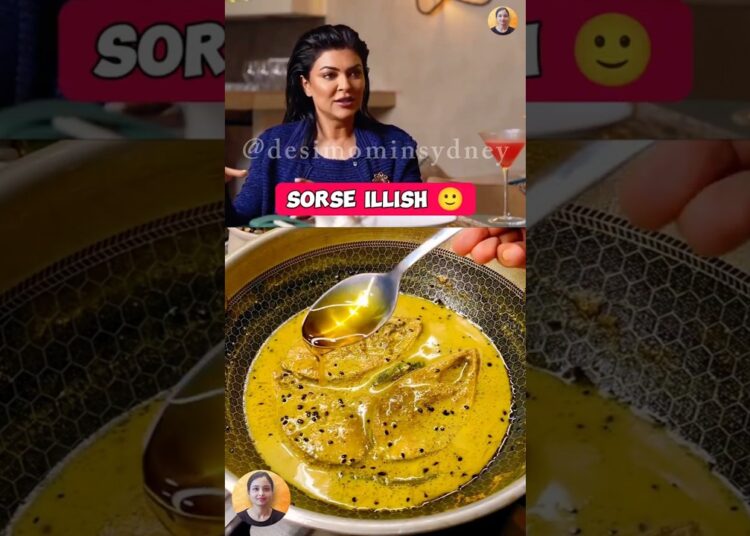 🔥Susmita Sen ki “Sorse 🐟♥️” #shorts #viral #celebrity #illish #sorseilish #susmitsen #bengalirecipe