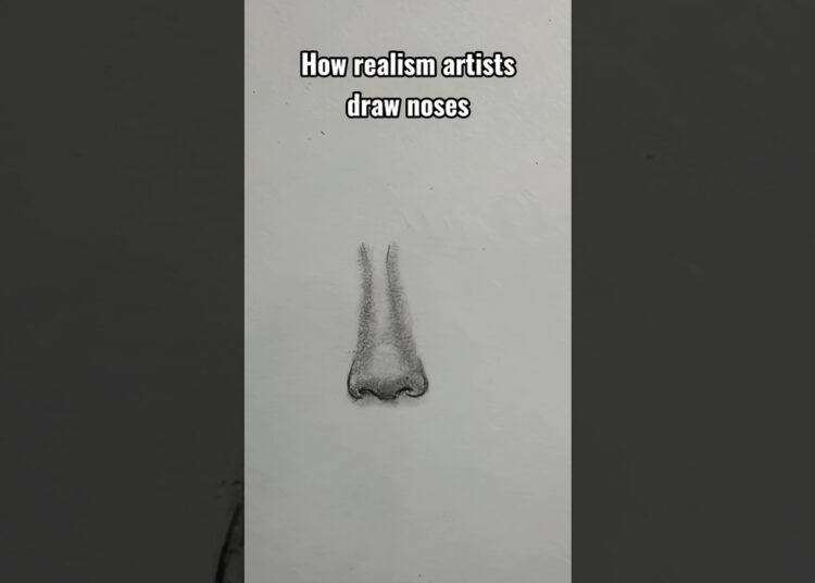 Realism vs Anime | How artists draw noses differently. #shorts #drawing #artist #realism #anime