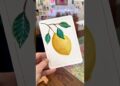 Using complementary colors to paint a lemon