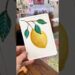 Using complementary colors to paint a lemon