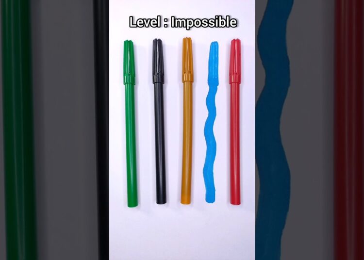 Guess the fake Sketch Pen 🖊️#artist #art #shortvideo #shorts #artwork #drawing #satisfying