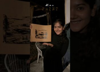 Lino Cut 🤩✂️✨️Art Retreat 🖌#artshorts #art #painting #shorts #minivlog #himachal #retreat #artist