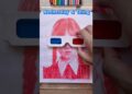 Wednesday & Thing: Back to the Addams Family 💖🖐️ #art #drawing #3dglasses