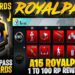 A15 Royal Pass 3D Rewards | New Upgradable Skin | 1 To 100 RP Rewards | PUBGM