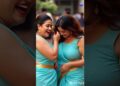 Cute Punjaban  beauty  gossips | City Glamour in Hot Saree🥬👑#shorts  #soutindian