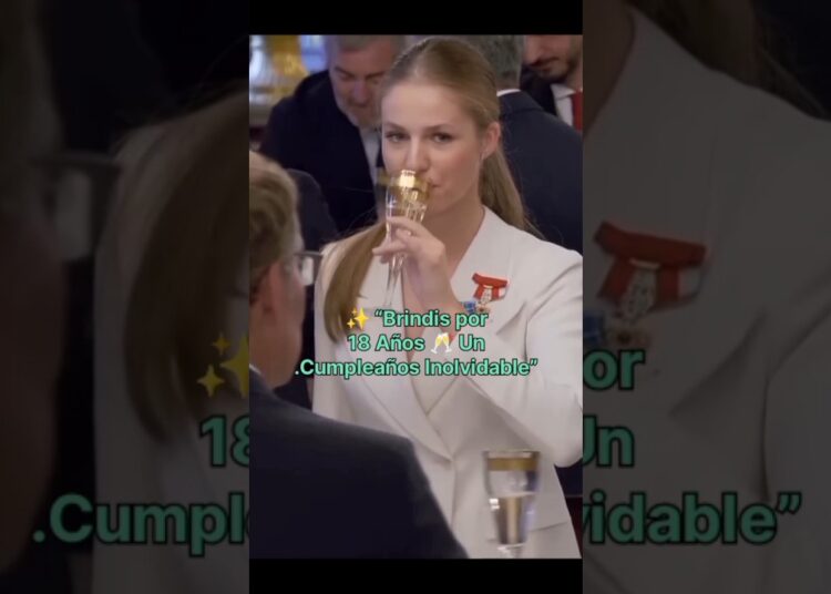 🍷🎉“Friends, Let’s Drink Up – It’s My special Birthday!#leonor#royal#birthday#champagne#newshort.