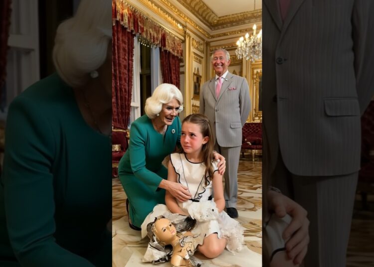 Charlotte in tears – Camilla broke her barbie doll #camilla #kingcharles #charlotte #royal