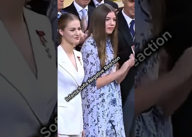 Infanta Sofia reaction #royal #leonor2025 #infanta_sofía #queen #futurequeen #leonor
