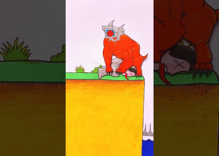 Please help Cameraman Dog #shortsfeed #youtubeshorts #skibiditoilet #drawing #art