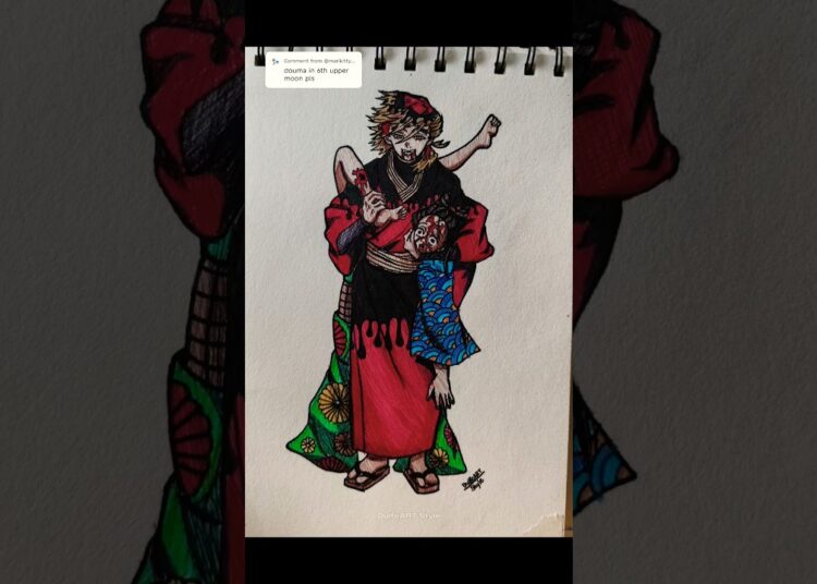 Douma (upper moon 6), speed drawing #demonslayer #douma #anime #drawing #art #animeart #animedrawing