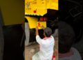 street artist Amazing hand paint  calligraphy paint on vintage truck #viral #trending #shorts