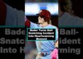 Bader Turns Ball-Snatching Incident Into Heartwarming Moment #harrisonbader #celebrity #hollywood