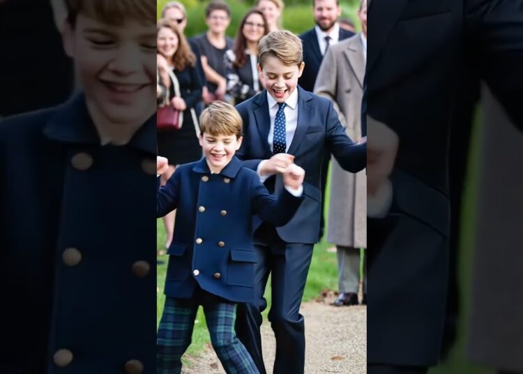 Dance of two princes #royal #princewilliam #katemiddeleton #princelouis #princegeorge