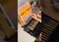 New Brush set🤎🎨 #artshorts #floralart #acrylicpainting #acrylicscenery #landscapepainting #artist