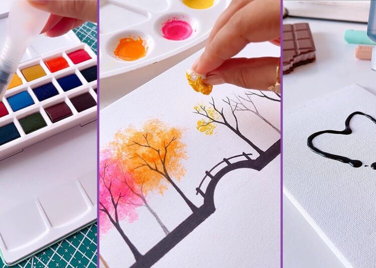 11 Art Hacks That Work Extremely Well  || Easy painting ideas for beginners  #drawing #art