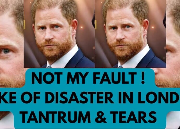 NOT MY FAULT – EPIC DISASTER FOR HARRY IN UK – LATEST #princeharry #royal #meghan