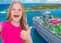 Nastya and Evelyn having fun on the Royal Caribbean cruise