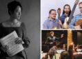 L-R (clockwise): Louise Hung, co-artistic director of North Wind Concerts (Photo courtesy of the artist); The Ottawa Guitar Trio (Photo courtesy of the artists); Gustavo Gimeno conducts the Toronto Symphony Orchestra (Photo: Allan Cabral/Courtesy of the TSO)