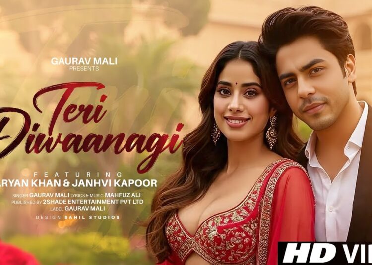New Song | Teri Deewanagi | Aryan Khan | Janhvi Kapoor | New Hindi Song | Video | New Song 2025