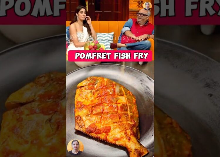 🔥Janvi Kapoor ko🤫daat pari😭❓#shorts #viral #celebrity #fish #pomfretrecipe #pomfretfry #janvikapoor