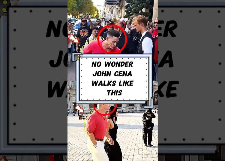 No wonder John Cena walks like this. -1 #shorts#youtubeshorts#johncena#celebrity#actor