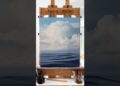 Clouds Over The Harbor | Oil on Linen #art #painting #oilpainting #clouds #paintingprocess