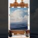 Clouds Over The Harbor | Oil on Linen #art #painting #oilpainting #clouds #paintingprocess
