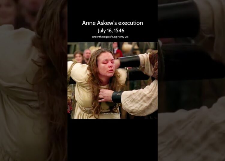 Anne Askew’s execution #tudor #royal #royalty #viral #shorts #history #king #queen