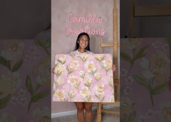 Biggest Textured Painting | CAMILLA CREATIONS #camillacreations #acryliccanvas #texturedart #artist