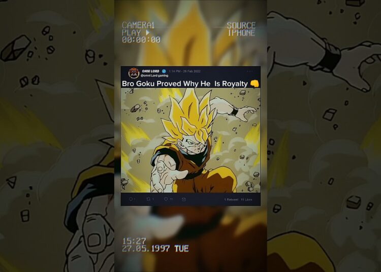 Bro Goku Proved Why He Is Royalty 👊#shorts #anime #viralvideo #edit