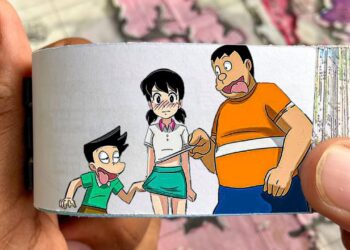 Doraemon Cartoon Flipbook #158 | Gian Suneo Pulls Shizuka Clothes Flip Book | Flip Book Artist 2023