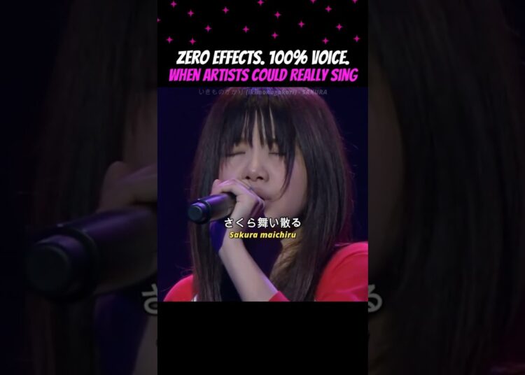 When artists could REALLY sing! ZERO EFFECTS. 100% VOICE.#IkimonoGakari #Sakura #Jpop #Jmusic #桜