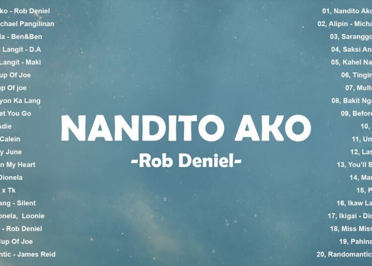 Rob Deniel – Nandito Ako (Cover with Lyrics | Lyric Video) – Best Tagalog Love Songs 2025 – New OPM