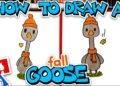 How To Draw A Fall Goose